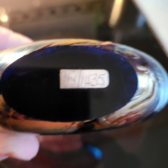 Isle of Wight England Bottle with Stopper Hand Blown w/ Original Sticker - Picture 6 of 11